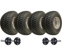 18x9.50-8 Twin Axle ATV Quad Trailer Kit 4 P332 Grass Wheels ALKO Axles 1500kgs