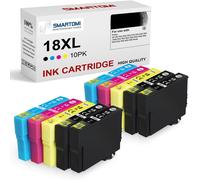 18XL Cartouche d'encre Compatible pour Epson Multipack 18XL pour Epson Expression Home XP-322 XP-215 XP-205 XP-225 XP-305 XP-325 XP-422 XP-405 XP-415 XP-425 XP-315 XP-312 XP-425 Series