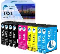 18XL Cartouches compatibles pour Epson 18 XL Multipack pour Expression Home XP-30 XP-102 XP-202 XP-212 XP-205 XP-215 XP-225 XP-302 XP-305 XP-312 XP-322 XP-325 XP-402 XP-405 XP-415 XP-4255