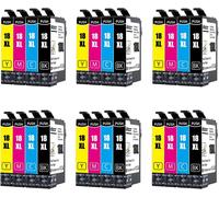 18Xl Cartouches D'Encre Compatibles Avec Epson 18 18Xl (6X Noir, 6X Cyan, 6X Magenta, 6X Jaune), Pour Expression Home Xp-205 Xp-215 Xp-225 Xp-302 Xp-305 Xp-402 Xp-405 Xp-412 Xp-422[ENC943885]