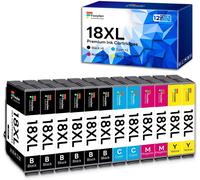 18Xl Multipack Cartouche D'Encre Pour Epson 18 Xl Pour Expression Home Xp 322 Xp-202 Xp-205 Xp-212 Xp-215 Xp-225 Xp-302 Xp-305 Xp-312 Xp-315 Xp-102 Xp-325 Xp-402 Xp-405 Xp-412 Xp-415 Xp-422 Xp425