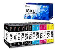 18XL Multipack Cartouche d'encre pour Epson 18 XL pour Expression Home XP 322 XP-202 XP-205 XP-212 XP-215 XP-225 XP-302 XP-305 XP-312 XP-315 XP-102 XP-325 XP-402 XP-405 XP-412 XP-415 XP-422 XP- 425