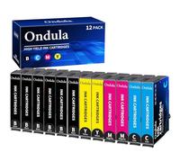 18XL Multipack Cartouche d'encre pour Epson 18XL pour Epson Expression Home XP 322 XP-202 XP-205 XP-212 XP-215 XP-225 XP-30 XP-302 XP-305 XP-312 XP-315 XP-102 XP-325 XP-402 (Paquet de 12)