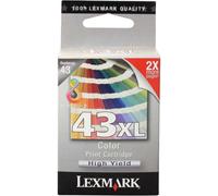 18Y0143E LEXMARK 43 XL CARTOUCHE D'ENCRE COULEUR