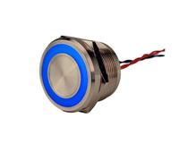 19/22mm/25mm RG/RB/RGB Ring LED Illuminated Momentary Metal Piezo Touch Switch NWPNLXEA(25MM,RGB_6V)