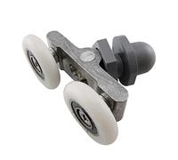 19 23 25 27mm Glass Sliding Door Swinging Double Wheel Pulley Bearing Rollers Runners Wheels for Shower Cabin Accessories 1Pcs Casters(19mm)