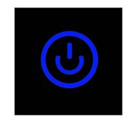 19/25/30mm DIY IP65 Ultrathin Stainless Steel Lamp Momentary Reset Touch With Light Short Metal Push Button Switch NWPNLXEA(Blue Symbol,BLACK SHELL_19MM_220V)