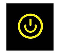 19/25/30mm DIY IP65 Ultrathin Stainless Steel Lamp Momentary Reset Touch With Light Short Metal Push Button Switch NWPNLXEA(Yellow Symbol,SILVER SHELL_30MM_3-6V)