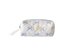 19,5 x 7 x 9 cm - Trousse à crayons avec nœud - 2 pièces - Organiseur de papeterie pour étudiants - Multifonctionnel - Avec fermeture éclair - En polyester - Pour la maison, l'école, l'hôtel,