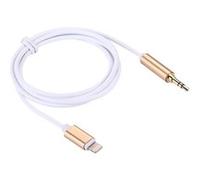 (#19) 8 Pin to 3.5mm Audio AUX Cable for iPhone 7 / iPhone 7 Plus / iPhone 6 & 6s / iPhone 6 Plus & 6s Plus, Support iOS Mobile Phones, Length: About 1m(Gold) G