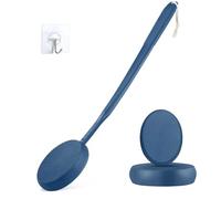 19” Applicateur de lotion pour le dos à manche long, applicateur autobronzant pour le dos, applicateur de crème solaire pour femmes et hommes, pinceau (bleu foncé)