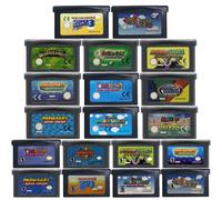 19 cartouches de jeux GBA, versions EUR et USA, pour Game Boy Advance GBA SP DS Lite, collection de jeux vintage, cadeau EUR-Mario ADVANCE