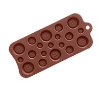 19-Cavity Food Grade Button Mould - Reusable Silicone Chocolate Molds | Chocolate Button Molds for Baking Cake Candy Gummy Candle Art Party Classroom