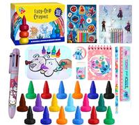 19 crayons à doigts et 15 ensembles de coloriage Spiderman, La Reine des Neiges, 5 kits de papeterie Disney Stitch et stylo rétractable 6 en 1 Hello Kitty, carnet, autocollants et fournitures