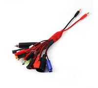 19 en 1 Câble Chargeur de Batterie lipo, Prise Banane de 4 mm Multi B6 Câble de de Batterie RC