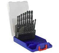 19 forets métaux HSS taillés meulés Ø 1 à 10mm par 1/2 TECHNIC TIVOLY - 11400170015