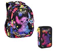 19 L Coolpack Jerry DISNEY STITCH sac à dos scolaire noir + Coolpack trousse à crayons deux compartiments équipée Stitch Jumper 2