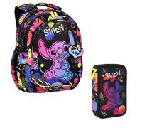 19 L Coolpack Jerry DISNEY STITCH sac à dos scolaire noir + trousse Coolpack, deux compartiments, équipée, Stitch, Jumper 2