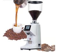 19 Machine à moudre le café expresso réglable, fraises plates en acier inoxydable de 60 mm, avec trémie à grains amovible de 1500 ml, for un usage domestique et commercial