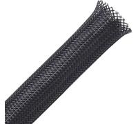 19 mm-30 m Braided Cable Sleeve Expandable Cable Cover Wire Storage Cable Protector for Car Cables-Black