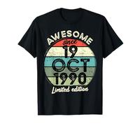 19 octobre 1990 35e anniversaire 35 ans 2025 ans T-Shirt