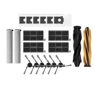 19 pièces de rechange complètes pour aspirateur robot Dreame pour MOVA Z60 Pro/Z60 Ultra comprenant 1 paire de brosses principales, 2 balais à rouleaux, 6 brosses latérales, 4 filtres HEPA et 6 sacs à