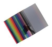 19 Pièces Filtre de Lumière à Gel Coloré Transparent en PVC | Diffuseur de Lumière Doux, Facile à Coller, pour Photographes et Productions Théâtrales