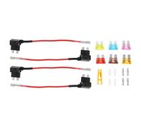 19 Pièces Porte-fusible de Voiture, Cuivre Plastique | Protection Électrique Auto, Installation Sûre de Lignes D’ampli, pour Circuits Véhicule et Alarme Couleur Aléatoire