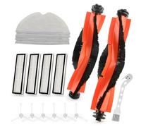 19 Pièces pour Dreame D9 / D9 Max / L10 Pro Kit D'accessoires de Rechange Aspirateur Robot avec 2 Brosses Principales, 4 Vadrouille,8 Brosses Latérales, 4 Filtres, 1 Brosse De Nettoyage