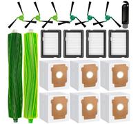 19 pièces Rechange pour iRobot Roomba Max 705 Combo/706Combo/775 Combo | Plus 775 Combo aspirateur, 2 brosses principales, 4 filtres, 6 brosses latérales, 6 Sacs à poussière, 1 Brosse de Nettoyage