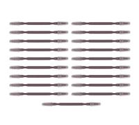 19 pièces stylo à pulpe apicole à double tête, outil de grattoir à lait d'abeille, équipement apicole professionnel avec embouts de transfert en plastique, durable et léger pour