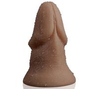 19 x 8,5 cm XXL Gode Réaliste pour Stimulation Anal Prostate, Gros Diamètre Conique Gode avec Sillon Coronal Surélevé, XXXL Sextoyse Plug Anal pour Femme, Homme, Gay (Bronze)