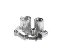 190/165/93/90 pièces M3 M4 M5 M6 M8 M10 écrous à rivets en aluminium à tête plate filetage insérer un jeu de capuchons d'écrou(165pcs M3-M10)