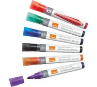 [1901077] Nobo Lot de 6 Marqueur effaçable à sec Liquid Ink Pointe ogive Colo...