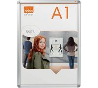 NOBO Cadre porte-affiche A1, kit de fixation inclus, 32 mm,
