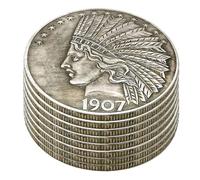 1907 Great American Commemorative Old Coins- Uncirculated Morgan Dollars-Discover History of US Coins (Randomly Give 1ps, Receive 2ps)