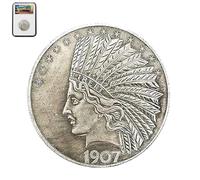 1907 Great American Commemorative Old Coins- Uncirculated Morgan Dollars-Discover History of US Coins (Randomly Give 1ps, Receive 2ps)