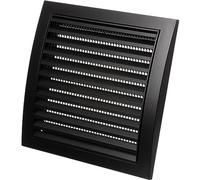190x190mm Anthracite Grille de Ventilation en Plastique - Grill D'aération avec Moustiquaire