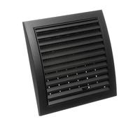 190x190mm Grille de Ventilation avec Moustiquaire - Grille D'aération Réglable - Plastique ABS Anthracite