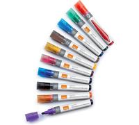 [1915381] NOBO Lot de 10 Marqueurs Effaçables à Sec Liquid Ink Tableau Blanc ...
