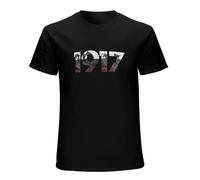 1917 Mens T Shirt - World War 1 Movie Film TV Cinematic Trench British Soldier Top Black L