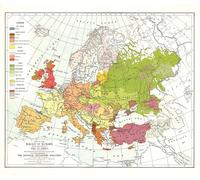 1918 Races d'Europe (carte)