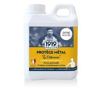 1919 BY MAULER - Vernis Métal Antirouille Le Défenseur - Satiné Incolore - 1L - Multisupport intérieur/extérieur - Fer, Cuivre, Laiton - Résiste à l’Usure, Chocs et Intempéries