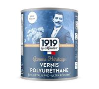 1919 By Mauler Vernis Polyuréthane pour bois, métal et PVC - Satiné Incolore 1L - Haute résistance qualité professionnelle