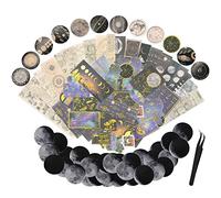 191pcs astronomie Vintage autocollant, décoration planète Vénus lune espace galaxie programme autocollant sorcière autocollant avec artisanat tweed pour Clip - up bullet Journal