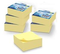 WAYTEX A931651C6 1920 Notes autocollantes Pack de 6 blocs de 320 feuilles jaune carré 75x75 mm adhésives repositionnables