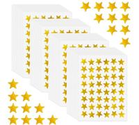 1920 PCS Gommettes Étoiles Autocollants Brillantes, 1.4cm Auto-adhésifs autocollants en forme d'étoile, Gommettes Autocollants Brillants en Or pour Récompense Décoration Cadeau de Noël Artisanat