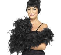 Boa noir avec plume de 80g noir