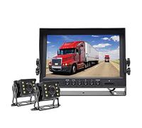 1920x1080p 9 pouces IPS Véhicule de bus de camion à écran DVR Moniteur de stationnement Enregistreur avec 2 canaux avant le côté arrière avant Ahd Caméra de voiture(10M 1PCS camera)