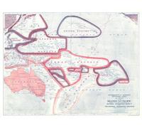 1921 Lignes de souveraineté et de délimitation du mandat des îles du Pacifique